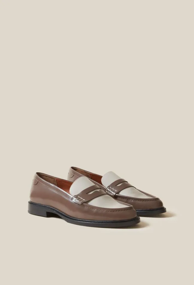 Claudie Pierlot Twotone Patent Loafers Shoes Loafers
