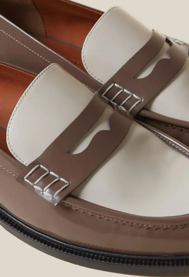 Claudie Pierlot Twotone Patent Loafers Shoes Loafers