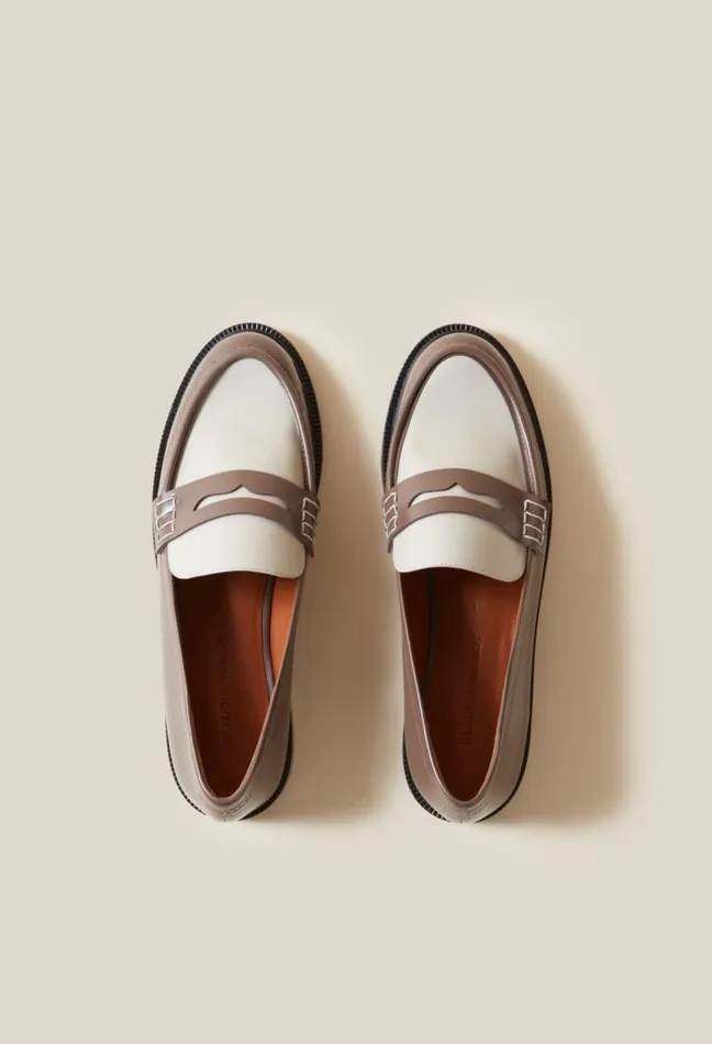Claudie Pierlot Twotone Patent Loafers Shoes Loafers