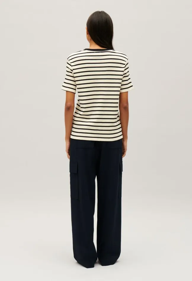 Claudie Pierlot Twotone Stripy Breton Tshirt Clothes Tshirts