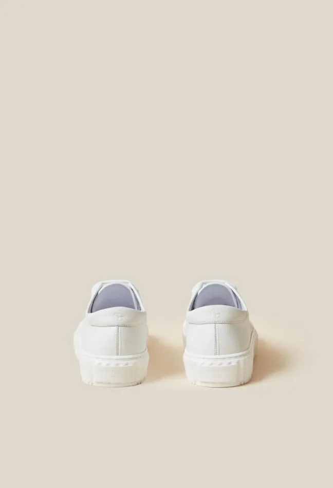 Claudie Pierlot White Leather Trainers Shoes Sneakers