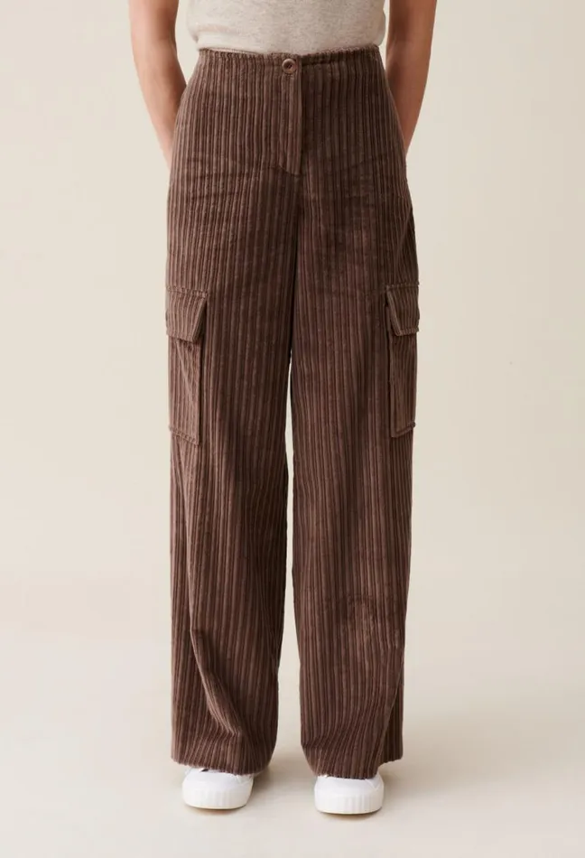 Claudie Pierlot Wide Corduroy Cargo Trousers Clothes Jeans And Trousers