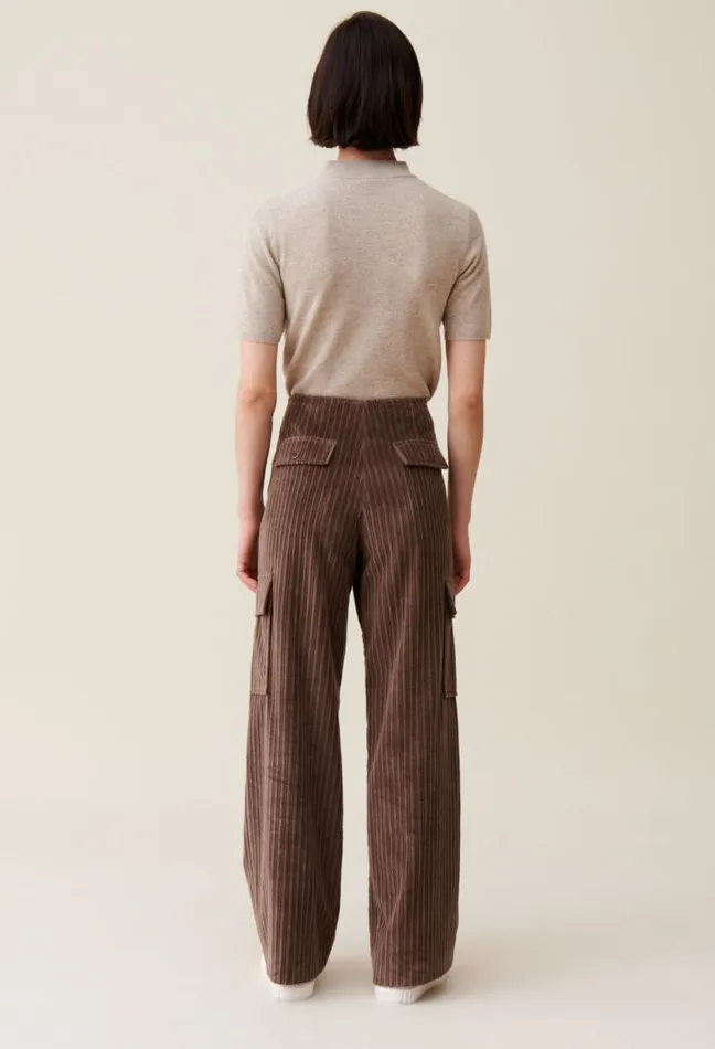 Claudie Pierlot Wide Corduroy Cargo Trousers Clothes Jeans And Trousers