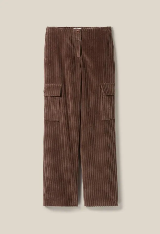 Claudie Pierlot Wide Corduroy Cargo Trousers Clothes Jeans And Trousers