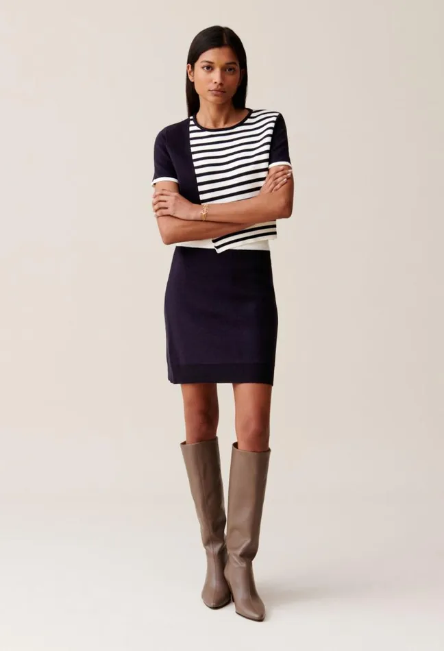 Claudie Pierlot Wool Skirt With Elastic Waist Clothes Dresses