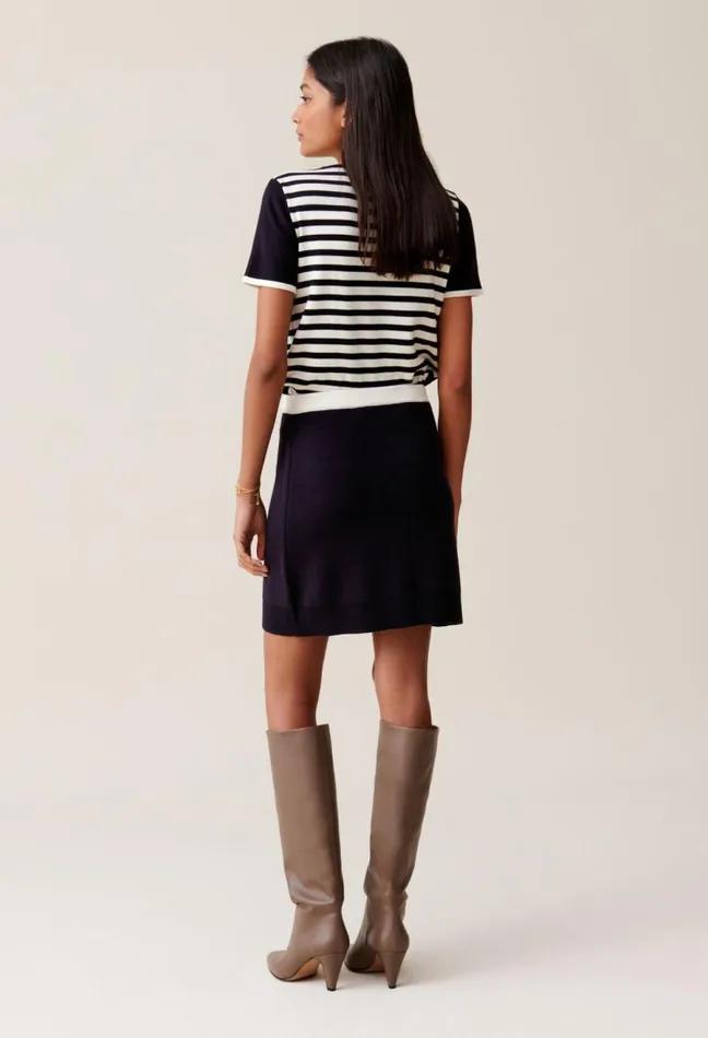 Claudie Pierlot Wool Skirt With Elastic Waist Clothes Dresses