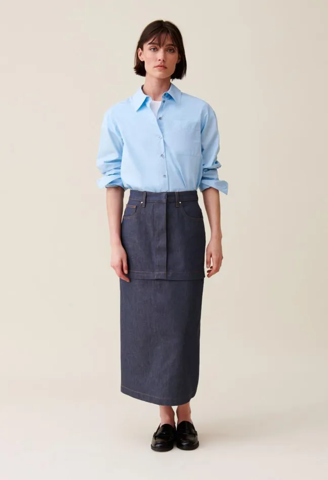 Claudie Pierlot Zip Modular Denim Skirt Clothes Skirts And Shorts