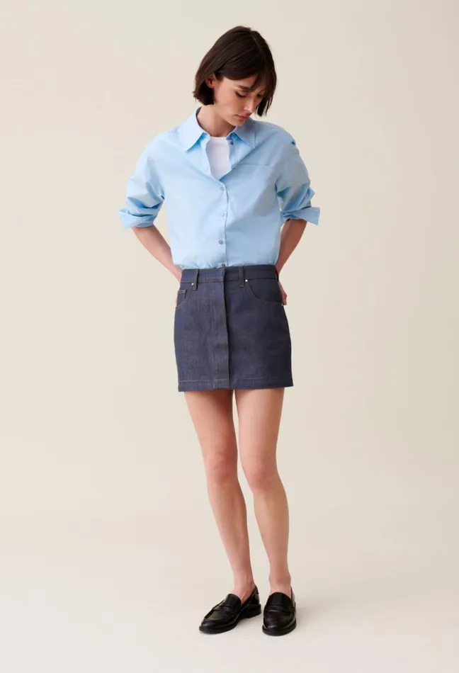 Claudie Pierlot Zip Modular Denim Skirt Clothes Skirts And Shorts