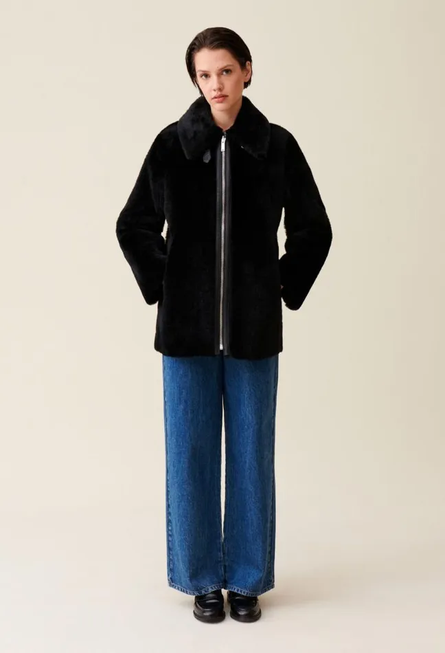 Claudie Pierlot Zipped Coat Clothes Coats