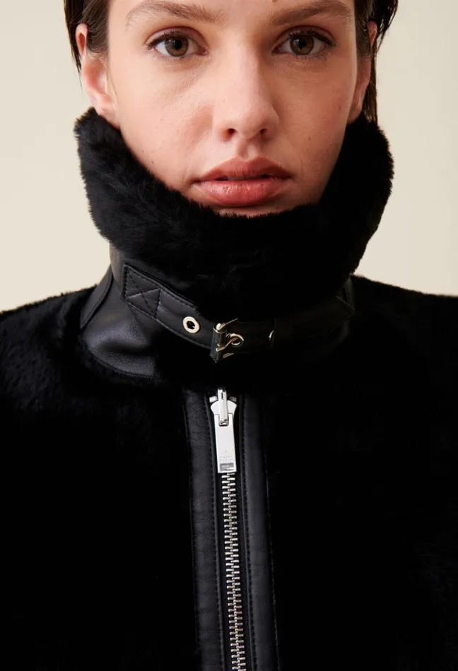 Claudie Pierlot Zipped Coat Clothes Coats