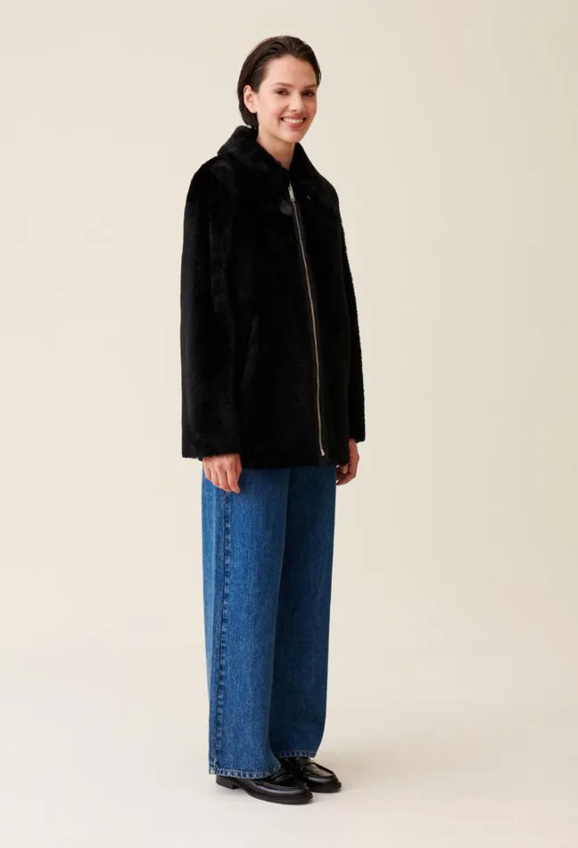 Claudie Pierlot Zipped Coat Clothes Coats