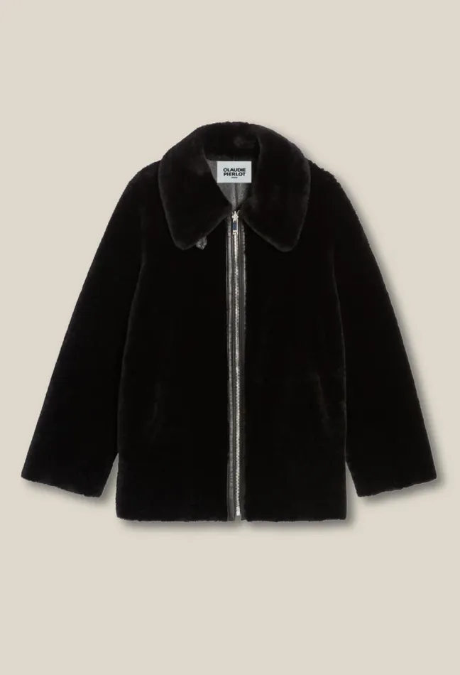 Claudie Pierlot Zipped Coat Clothes Coats