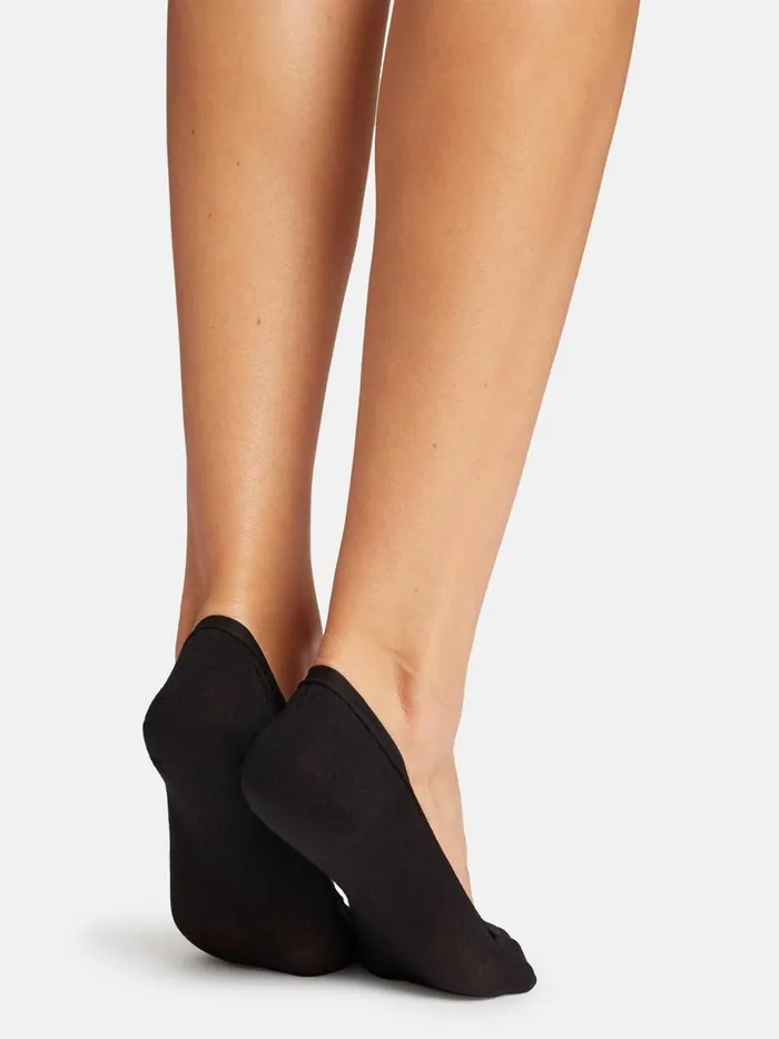 Cotton Footsies Socks Black Women Wolford Socks