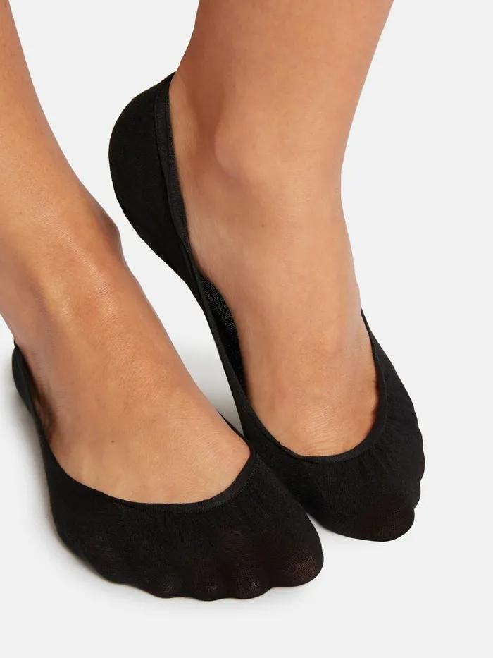 Cotton Footsies Socks Black Women Wolford Socks