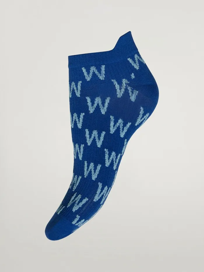 Cotton W Sneaker Socks Dusty Bluelight Aquamarine Women Wolford Socks