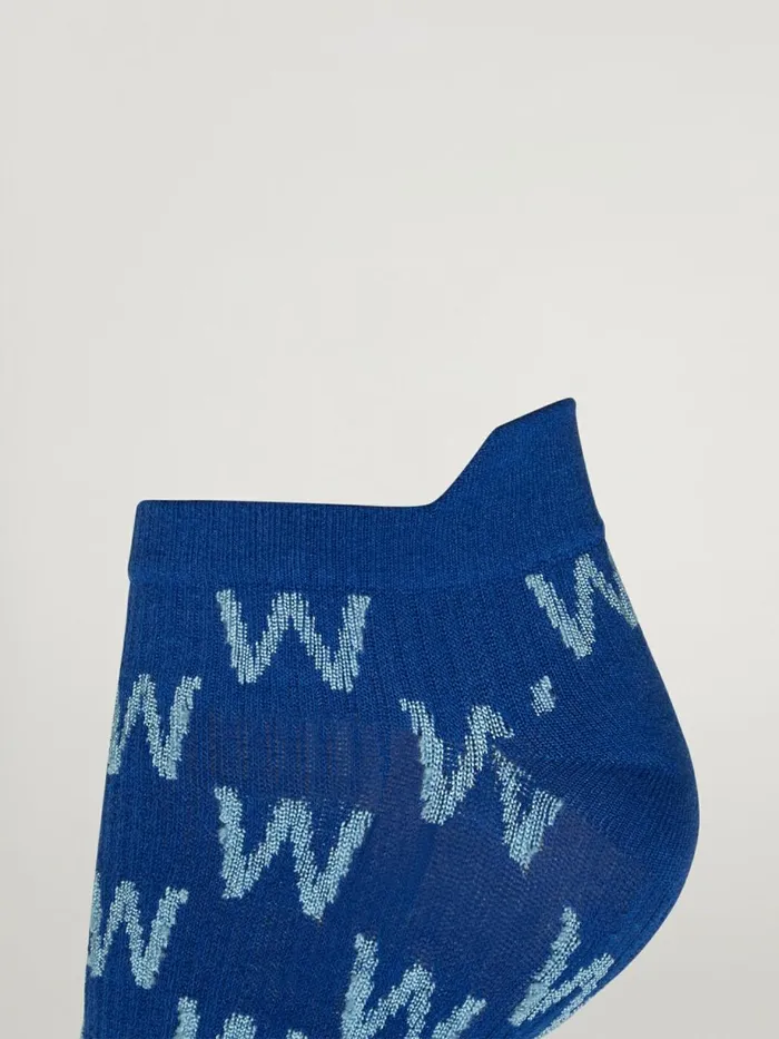 Cotton W Sneaker Socks Dusty Bluelight Aquamarine Women Wolford Socks