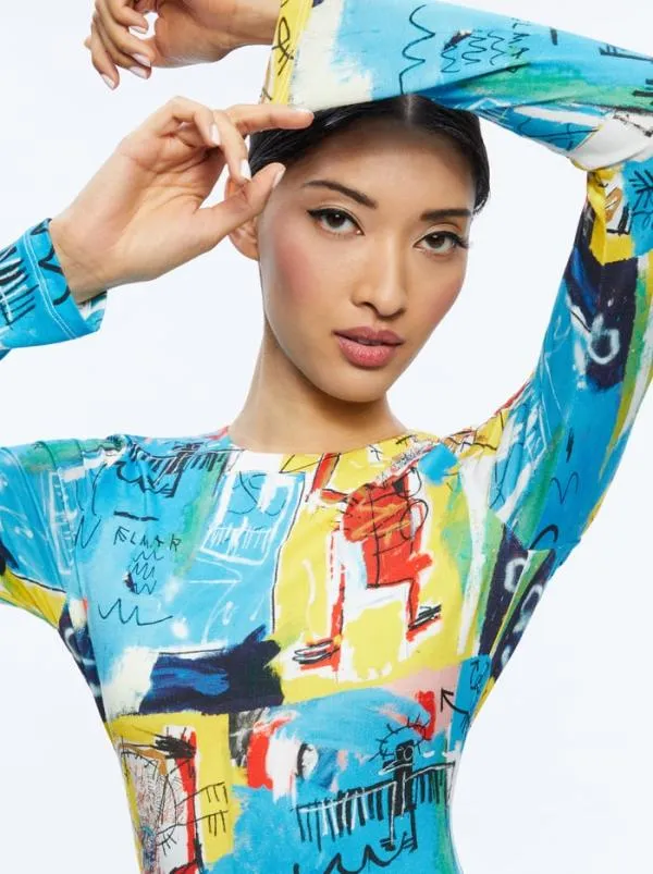 Dresses Women Alice Olivia AO X BASQUIAT DELORA MAXI DRESS Untitled