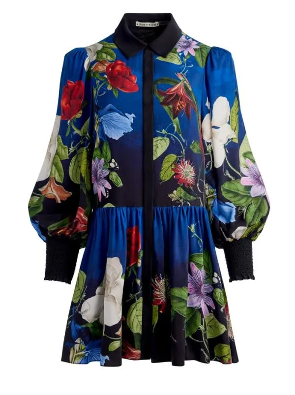 Dresses Women Alice Olivia BERTHA BLOUSON SLEEVE MINI DRESS Lunch Date