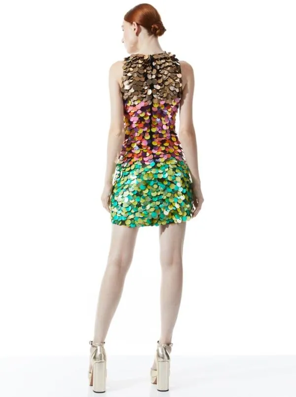 Dresses Women Alice Olivia CLYDE EMBELLISHED SHIFT DRESS Multi