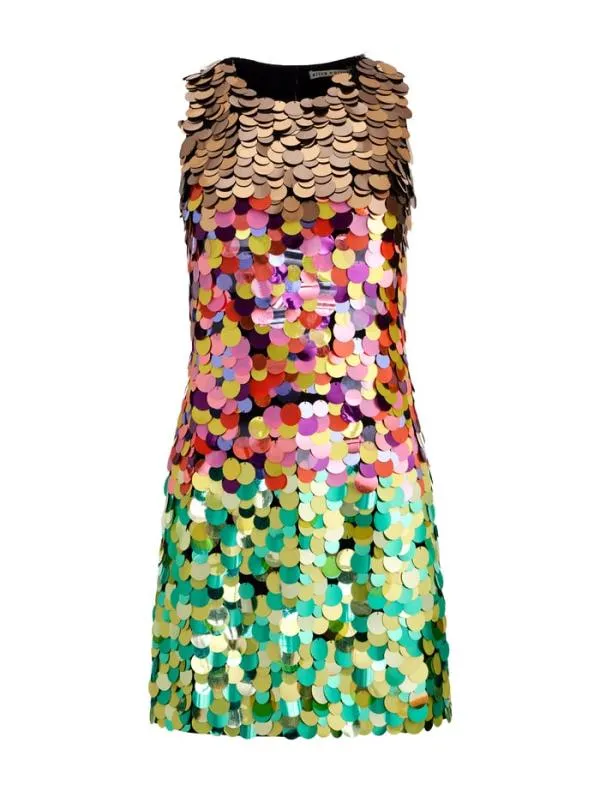 Dresses Women Alice Olivia CLYDE EMBELLISHED SHIFT DRESS Multi