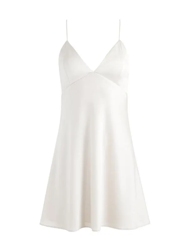 Dresses Women Alice Olivia JULIETTA MINI SLIP DRESS Champagne