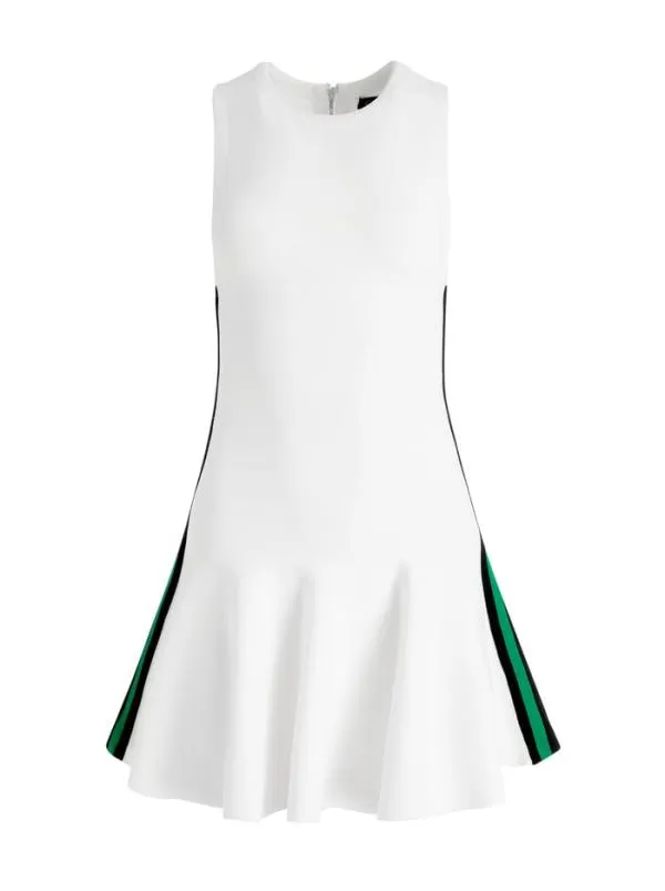 Dresses Women Alice Olivia KIMI SIDE STRIPE MINI DRESS Soft White Combo