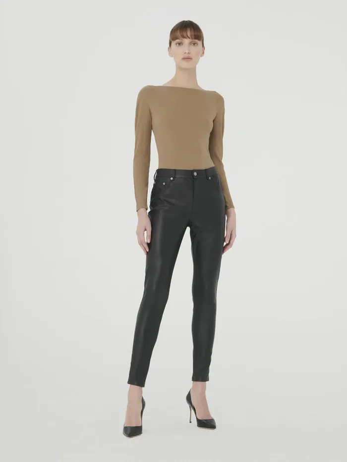 Eco Vegan Trousers Black Women Wolford Trousers and Jumpsuits