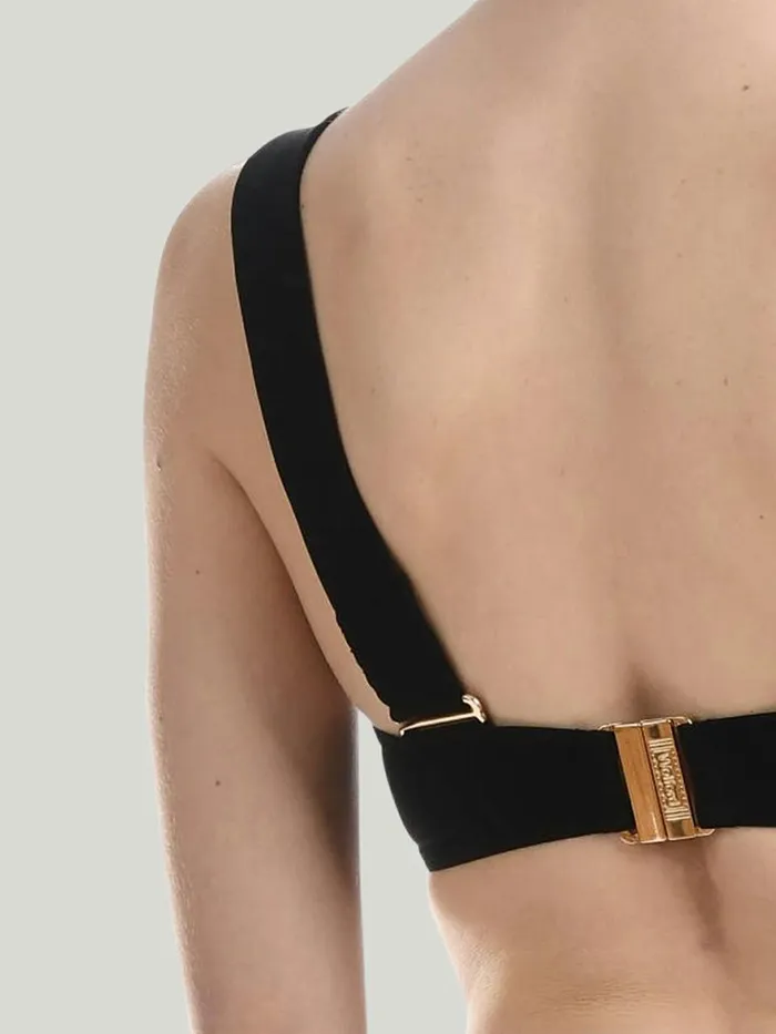 Essentials Demi Bikini Top Black Women Wolford Swimwear