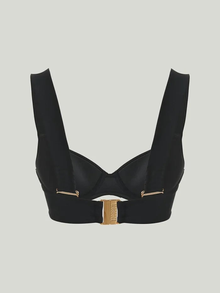 Essentials Demi Bikini Top Black Women Wolford Swimwear