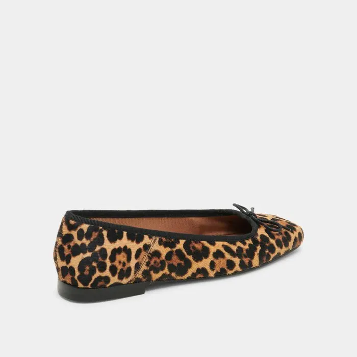 Flats and Loafers Shop Dolce Vita Anisa Ballet Flats Dk Leopard Calf Hair Dk Leopard Calf Hair
