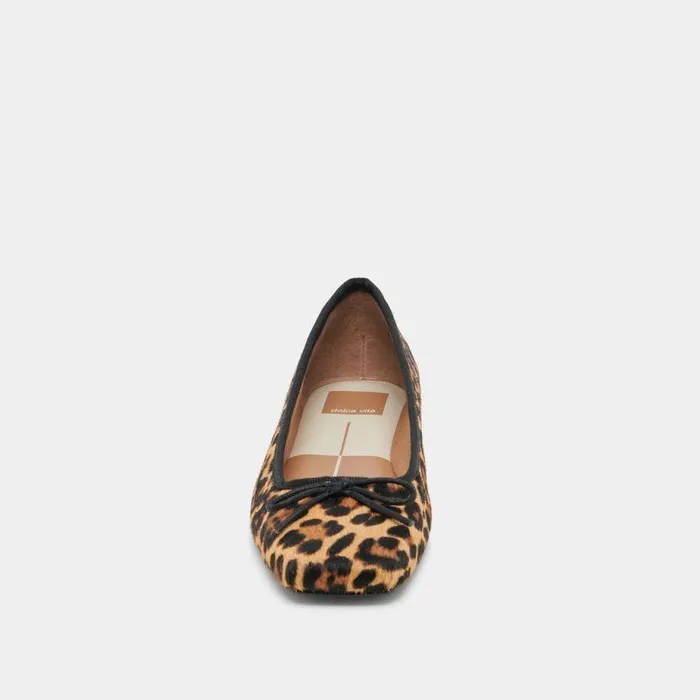 Flats and Loafers Shop Dolce Vita Anisa Ballet Flats Dk Leopard Calf Hair Dk Leopard Calf Hair