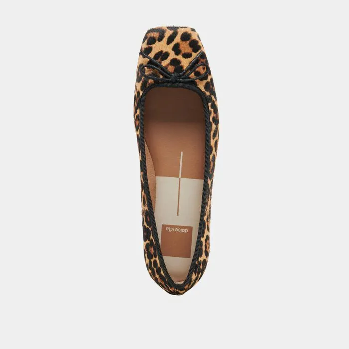 Flats and Loafers Shop Dolce Vita Anisa Ballet Flats Dk Leopard Calf Hair Dk Leopard Calf Hair
