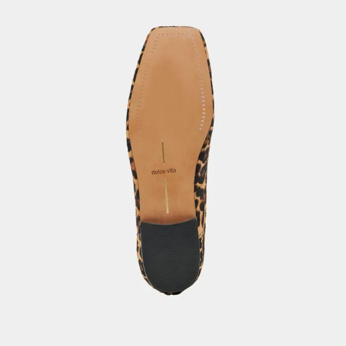 Flats and Loafers Shop Dolce Vita Anisa Ballet Flats Dk Leopard Calf Hair Dk Leopard Calf Hair