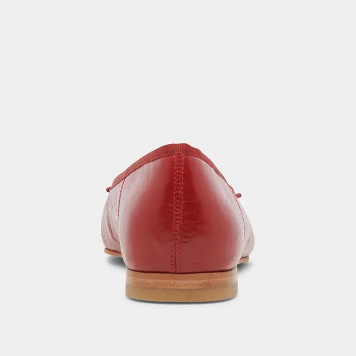 Flats and Loafers Shop Dolce Vita Anisa Ballet Flats Red Crinkle Patent Red Crinkle Patent