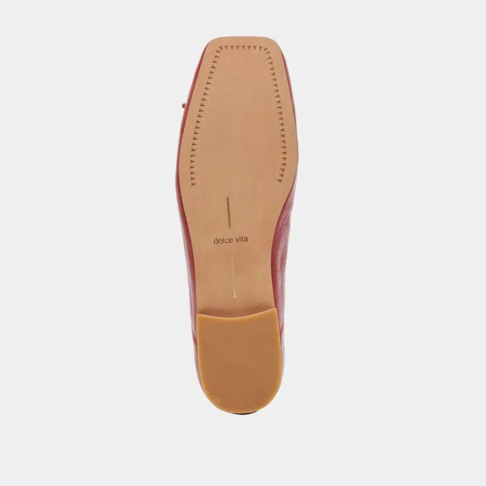 Flats and Loafers Shop Dolce Vita Anisa Ballet Flats Red Crinkle Patent Red Crinkle Patent