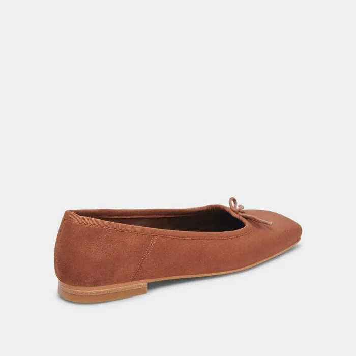 Flats and Loafers Shop Dolce Vita Anisa Wide Ballet Flats Copper Metallic Suede Women039s Wide Ballet Flats Copper Metallic Suede
