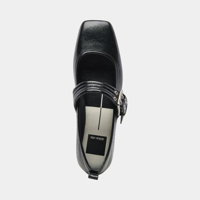 Flats and Loafers Shop Dolce Vita Arora Ballet Flats Midnight Crinkle Patent Designer Ballet Flats Midnight Crinkle Patent