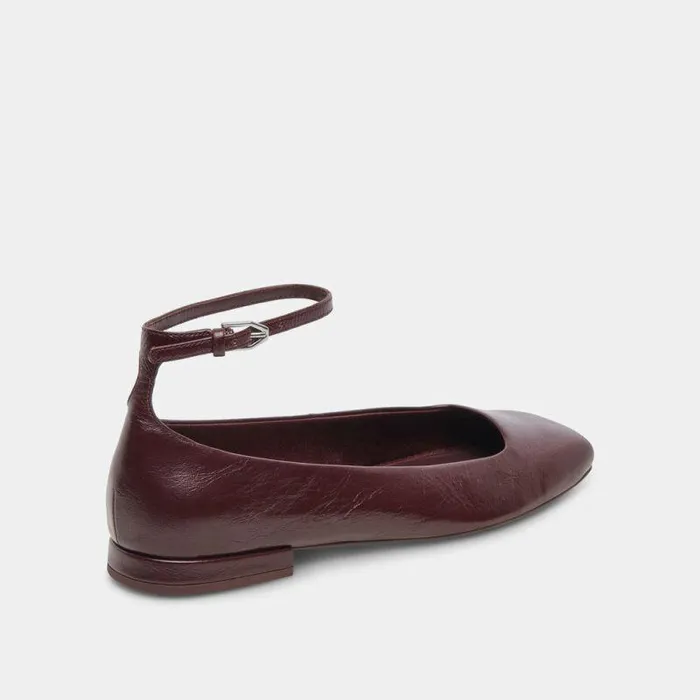 Flats and Loafers Shop Dolce Vita Ashya Ballet Flats Wine Crinkle Patent Wine Crinkle Patent