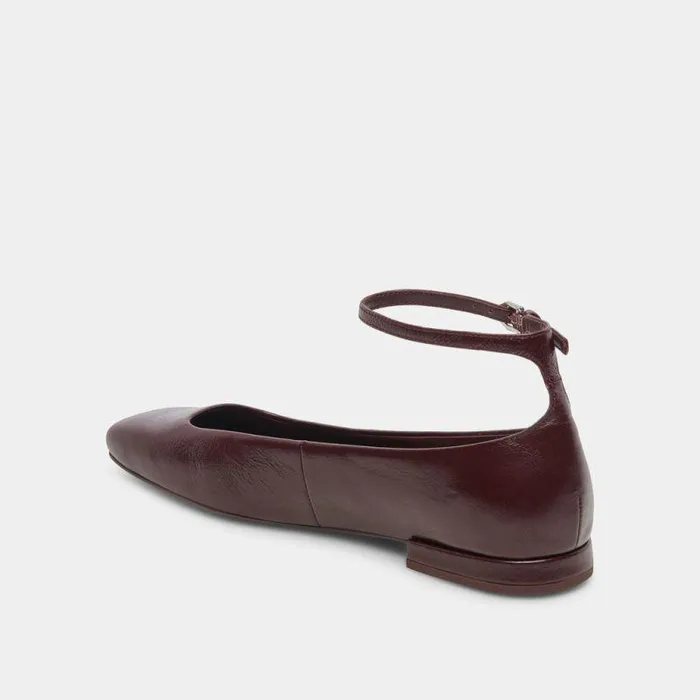 Flats and Loafers Shop Dolce Vita Ashya Ballet Flats Wine Crinkle Patent Wine Crinkle Patent