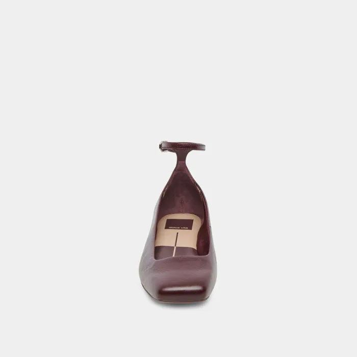 Flats and Loafers Shop Dolce Vita Ashya Ballet Flats Wine Crinkle Patent Wine Crinkle Patent