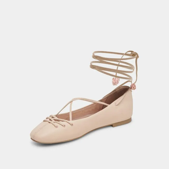 Flats and Loafers Shop Dolce Vita Beate Ballet Flats Light Pink Leather Light Pink Leather