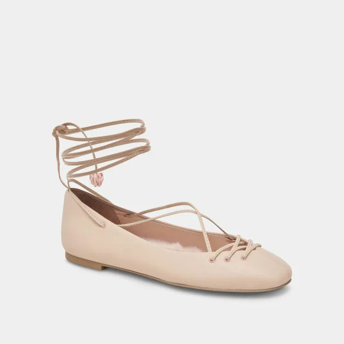 Flats and Loafers Shop Dolce Vita Beate Ballet Flats Light Pink Leather Light Pink Leather