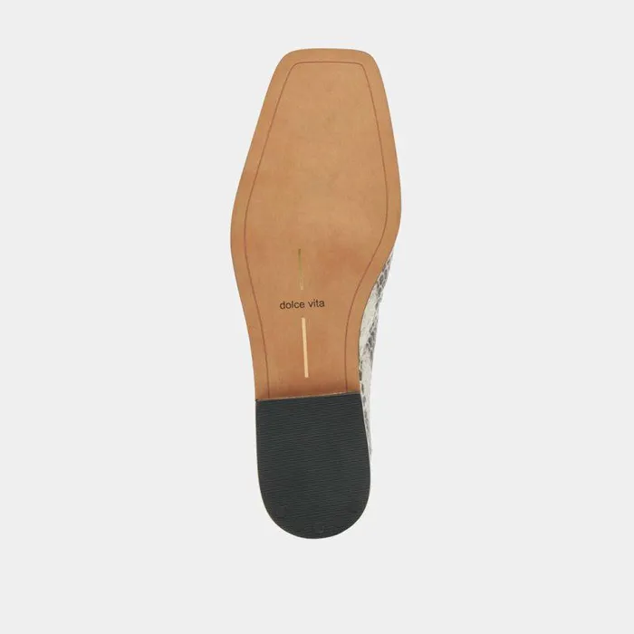 Flats and Loafers Shop Dolce Vita Beny Flats Grey White Snake Embossed Women039s Grey White Flats Grey White Snake Embossed