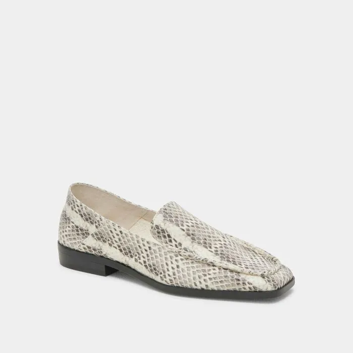 Flats and Loafers Shop Dolce Vita Beny Flats Grey White Snake Embossed Women039s Grey White Flats Grey White Snake Embossed