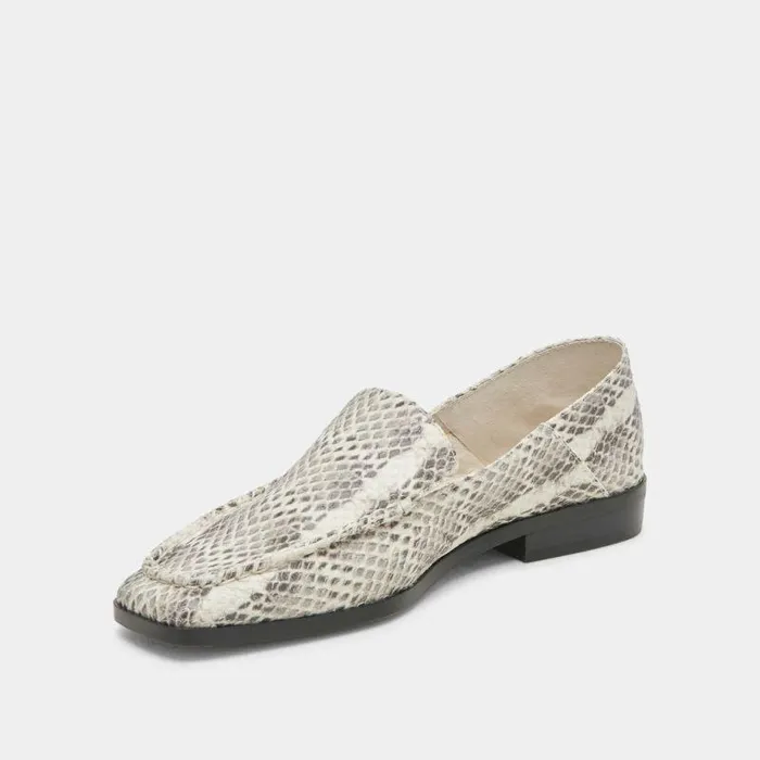Flats and Loafers Shop Dolce Vita Beny Flats Grey White Snake Embossed Women039s Grey White Flats Grey White Snake Embossed