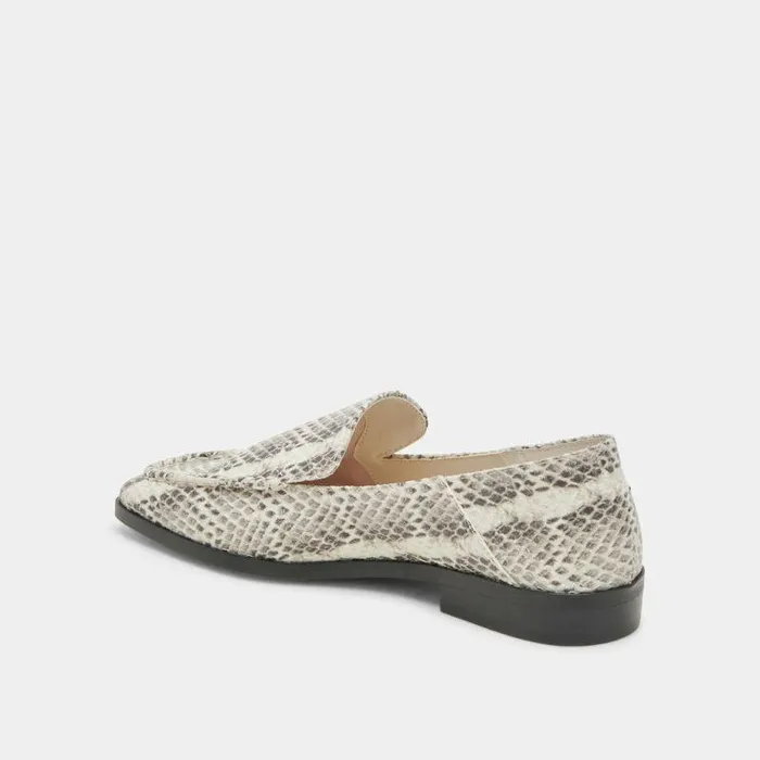 Flats and Loafers Shop Dolce Vita Beny Flats Grey White Snake Embossed Women039s Grey White Flats Grey White Snake Embossed