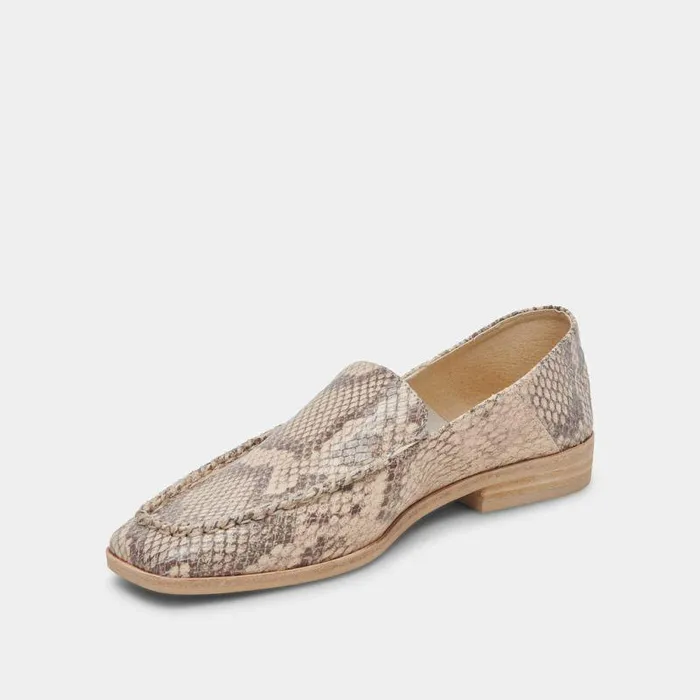 Flats and Loafers Shop Dolce Vita Beny Flats Sand Snake Embossed Sand Snake Embossed