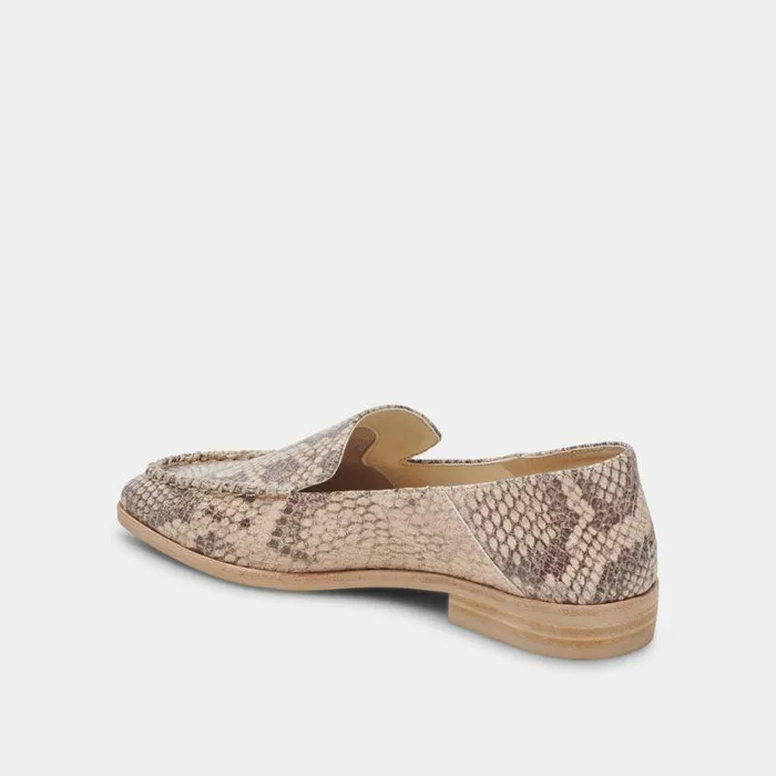 Flats and Loafers Shop Dolce Vita Beny Flats Sand Snake Embossed Sand Snake Embossed