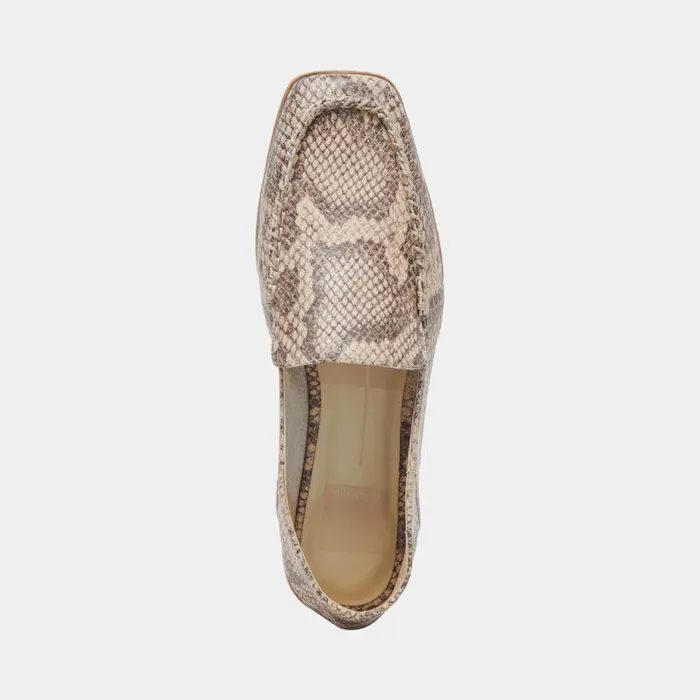 Flats and Loafers Shop Dolce Vita Beny Flats Sand Snake Embossed Sand Snake Embossed