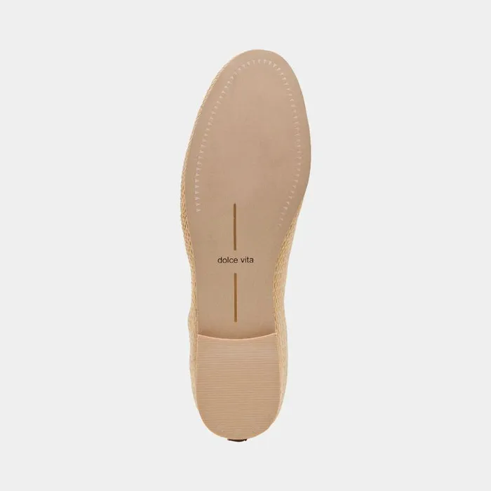 Flats and Loafers Shop Dolce Vita Cacy Ballet Flats Natural Raffia Natural Raffia